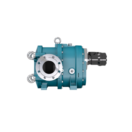 Pump with hydraulic motor